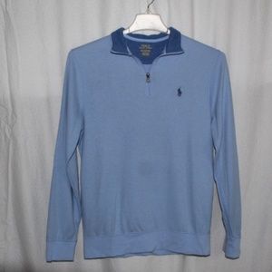 Mens Polo Quarter Zip Shirt - Small